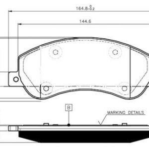 ON FREN BALATASI TRANSIT V348 06 14 A.CEKER 11 / VW AMAROK 2.0TDI 10 FİŞSSİZ - MARELLI