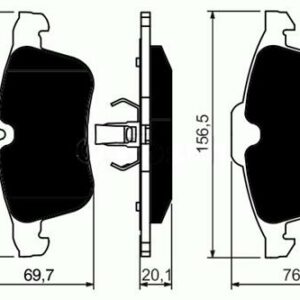 ÖN BALATA ASTRA H 04 MERIVA 03 ZAFIRA 05 CORSA C D 03 COMBO 04 - MARELLI