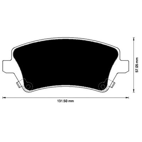 ÖN BALATA COROLLA 1.4-1.6-1.4VVTİ-1.6VVTİ-1.8 VVTİ 02-07 1.4 D4D 04-07 2.0D4D 02-07 - MARELLI