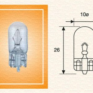 AMPUL 24V 3W BÜYÜK DİPSİZ GÖSTERGE - MARELLI