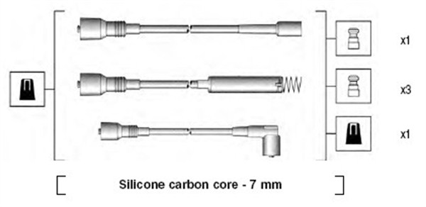 BUJİ KABLO TK. VECTRA 1.8 ENJ-CALIBRA 2.0 88 95 DUDUCO7815 - MARELLI