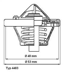 TERMOSTAT 82 FOCUS 98 - FOCUS II-III 03 - FIESTA 01 - FUSION 01 12 1.25-1.4-1.6 16V MONDEO IV 1.6 TI VCT 07 14 MAZDA II VOLVO C30 06 12 S40 II V50 05 12 1.6 16V 02 - MARELLI