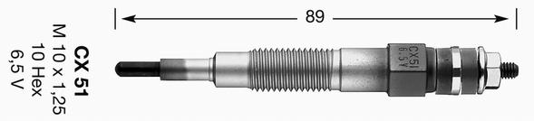 CX51 KIZDIRMA BUJİSİ - NGK