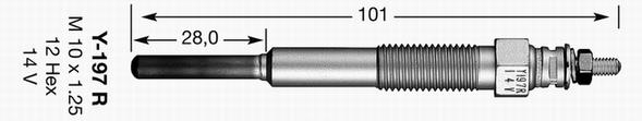 Y-197R KIZDIRMA BUJİSİ - NGK