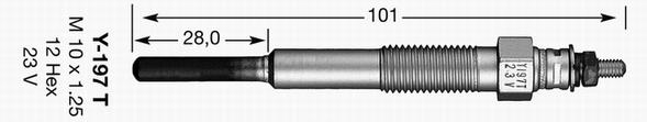 Y-197T KIZDIRMA BUJİSİ - NGK