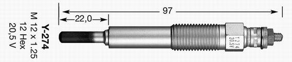 Y-274 KIZDIRMA BUJİSİ - NGK