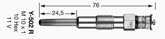 Y-502R KIZDIRMA BUJİSİ - NGK