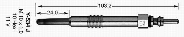 5540 KIZDIRMA BUJİSİ Y-534J - NGK