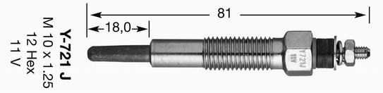 Y-721J KIZDIRMA BUJİSİ - NGK