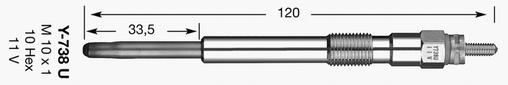 Y-738U KIZDIRMA BUJİSİ - NGK