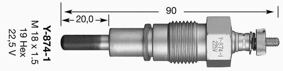 Y-874-1 KIZDIRMA BUJİSİ - NGK