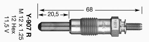 Y-907R KIZDIRMA BUJİSİ - NGK