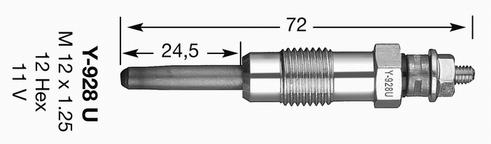 Y-928U KIZDIRMA BUJİSİ - NGK