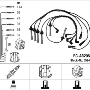 RC-AR205 ATEŞLEME KABLOSU - NGK