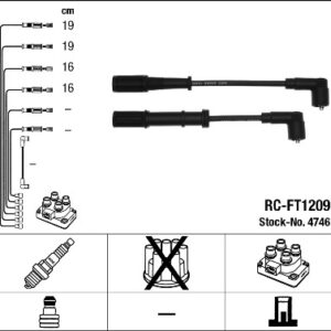 RC-FT1209 BUJİ KABLOSU TK ALBEA SOLE-PALIO SOLE 1.4 8V-DOBLO-DOBLO KARGO 1.4ie-GRANDE PUNTO 1.2 - NGK