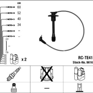 BUJİ KABLO TK COROLLA 1.6 ie 4AFE-AE100 92-98 - NGK