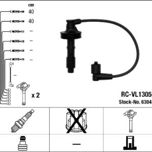 BUJİ KABLOSU VOLVO S40 1.6 1.8 1.9T4 2.0 2.T4 1995-2004 V40 1995-2004 RC-VL1305 - NGK