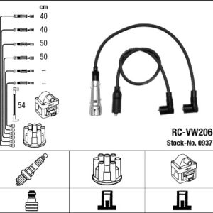 RC-VW206 ATEŞLEME KABLOSU - NGK