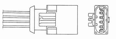 x OZA495-RV1 OKSİJEN SENSÖRÜ MİNİ COOPER/ROVER 45 1.8 TURBO/LANDROVER 2.5 V6 NGK-0043/NGK-0044 - NGK