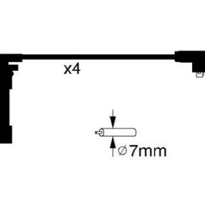 BUJİ KABLOSU ROVER 618İSİ 96-99 620Sİ 93-99 623Sİ 93-99 HONDA PRELUDE 2.2 96-00 ACCORD 2.0 93-98 - NGK