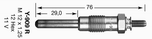 KIZDIRMA BUJİSİ Y-909R ALFA 33-75-90-164-ROVER 800 - NGK