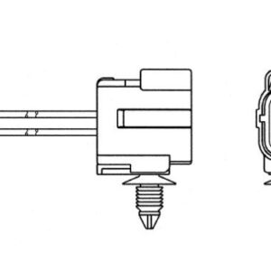 OKSİJEN SENSÖRÜ OZA341-F2 MAZDA 323 1.5 16V 98-01 - 1.6 01-04 530mm - NGK