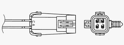 OKSİJEN SENSÖRÜ OZA531-GM1 VECTRA B-ZAFIRA A 2.2i 16V 00 660mm - NGK