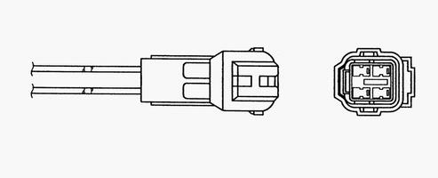 OKSİJEN SENSÖRÜ OZA669-EE50 SUZUKI SWIFT III 1.3-1.5-1.6 05 SUZUKI X4 1.5-1.6 06 635mm - NGK