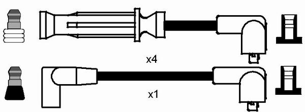 BUJİ KABLO TAKIMI DAEWOO MATIZ 98 TICO 96-00 - NGK