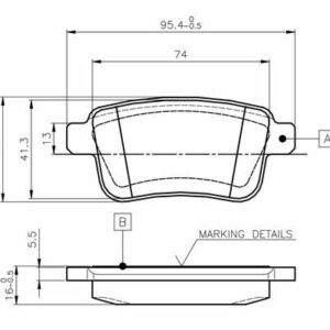 FREN BALATASI ARKA MERCEDES CITAN W415 12 . RENAULT KANGOO 10 - OPTIMAL