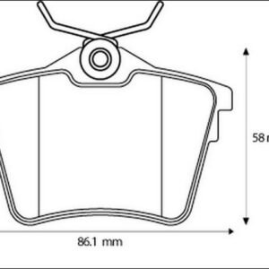 ARKA BALATA P407 1.6 HDI 1.8-2.0 04 607 00 C5 08 - PSA