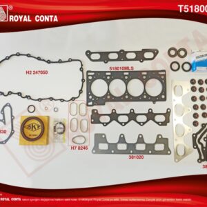 MOTOR TAKIM CONTA SKC Lİ LGN II 2.0 16V F4R SKT KEÇELİ VE SUBAP LASTİKLİ - ROYAL