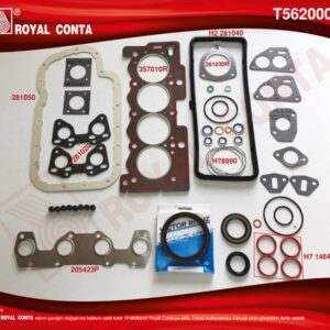 MOTOR TAKIM CONTA REINZ KEÇELİ S.LASTİKLİ P207 1.4 TU3A 06 P106-P205-P206-P306-P307 TU3JP 1.4 - ROYAL