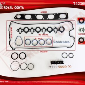 ÜST TAKIM CONTA CORTECO KEÇELİ REINZ SUB.LAST SKC SİZ MASTER 2.2-2.5 DCI G9T-G9U - ROYAL