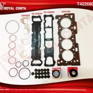 X ÜST TAKIM CONTASI CORTECO KEÇELİ S.LASTİKLİ P206-P207P307-P1007-C2-C3-C4 1.4 16V 03 88HP ET3J4 - ROYAL