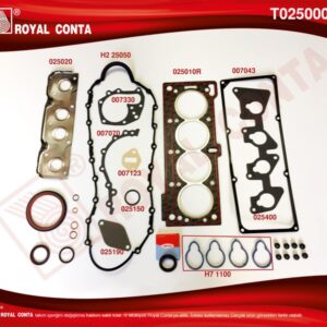 MOTOR TAKIM CONTA KEÇELİ-LASTİKLİ R19 1.6 ie-CLIO-MGN K7J-K7M - ROYAL