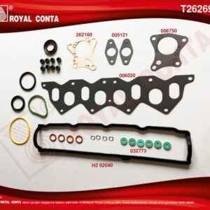 MOTOR ÜST TAKIM CONTA SKT KEÇELİ SİLİNDİR KAPAKSIZ KNG-EXP-CLIO-F8Q - ROYAL