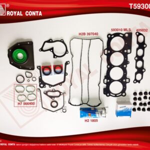 X MOTOR TAKIM CONTA REINZ KEÇELİ SUBP.LAST FOCUS II 1.6 16V 03-07 100HP - ROYAL