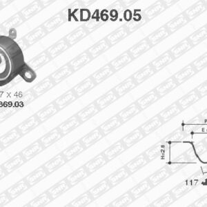 EKSANTRİK GERGİ KİTİ 117x211 COROLLA 1.6 16V 92-00 -AVENSIS 97-00 -CARINA E 92-97 1.6-1.6 16V - SNR