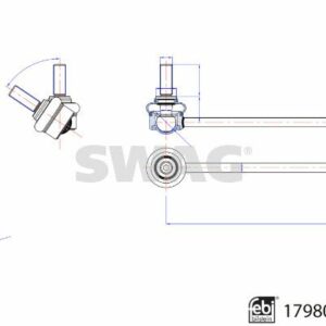 Z ROTU ÖN SOL VOLVO S90 2016 V90 2016 XC60 2017 XC90 2015 FEBI 179806 - SWAG