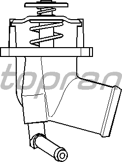 755 TERMOSTAT KOMPLE ASTRA G-CORSA C-VECTRA B-C-MERIVA-ZAFIRA-1.4-1.6-1.4 16V-1.6 16V 92C - TOPRAN