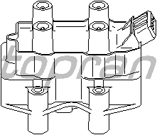 755 ATEŞLEME BOBİNİ ASTRA F 2.0 16V 95-98 -VECTRA A 2.0 16V 94-95 -VECTRA B 2.0 16V 95-00 X20 - TOPRAN