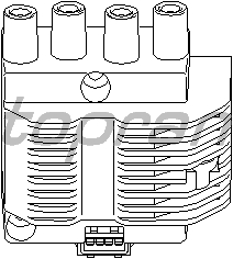 755 ATEŞLEME BOBİNİ ASTRA F-CORSA B 1.4İ 16V-1.6İ 16V-TIGRA 1.4 16V-1.6 16V-VECTRA B 1.6İ 16V - TOPRAN