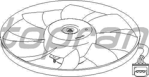 755 FAN MOTORU POLO 05-09 -CORDOBA-IBIZA 02-09 -FABIA 03-08 1.4TDI - TOPRAN