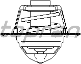 TERMOSTAT GOLF V-VI-PLUS-JETTA III-PASSAT-SCIROCCO-TIGUAN-A3-A4-A6-ALTEA-LEON-TOLEDO 2.0TDI 87C - TOPRAN