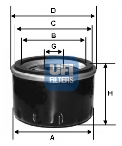 YAG FILTRESI FIESTA CB1 08 12 V 02 FOCUS CAK 98 05 II III FUSION 02 12 C MAX 06 11 MONDEO III 00 07 - UFI