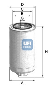 YAKIT FİLTRESİ - UFI