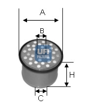 YAKIT FİLTRESİ - UFI