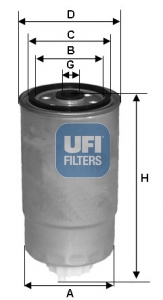 YAKIT FİLTRESİ - UFI