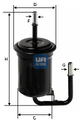 YAKIT FİLTRESİ - UFI